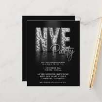 Budget Silver Disco Glitter New Years Eve Party
