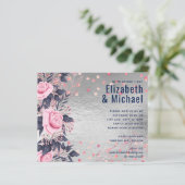 BUDGET Silver Rosegold Navy Pink Metallic Wedding (Standing Front)