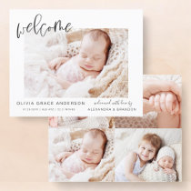 Budget Simple Baby Announcement Photo Collage