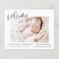 Budget Simple Baby Announcement Photo Collage Flye