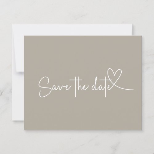 Budget Simple Minimal Neutral Save the Date