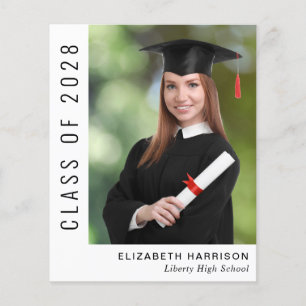 Budget Simple Photo Graduation Announcement