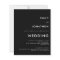 Budget Simple QR Code Black Wedding Invite