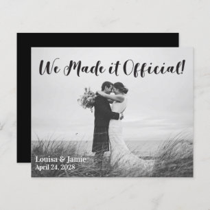 BUDGET Simple We Made it Official Announcement