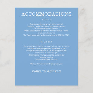 Budget Simple Wedding Details Flyer