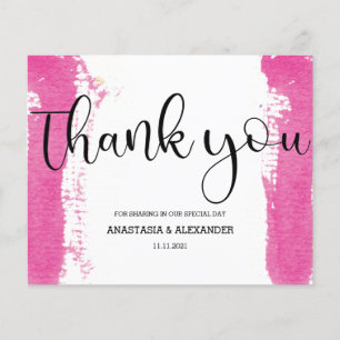 Budget Simple Wedding Thank You Card. Flyer
