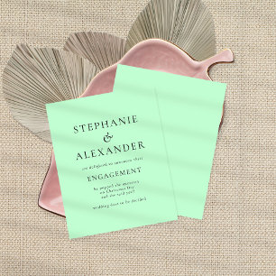 Budget Simply Text Mint Engagement Announcement