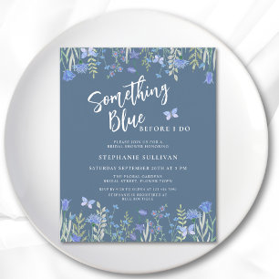 Budget Something Blue Bridal Shower Invitation