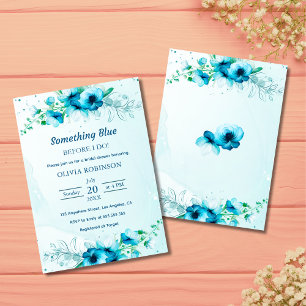 Budget Something Blue Bridal Shower Invitation