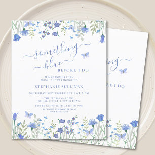 Budget Something Blue Bridal Shower Invitation