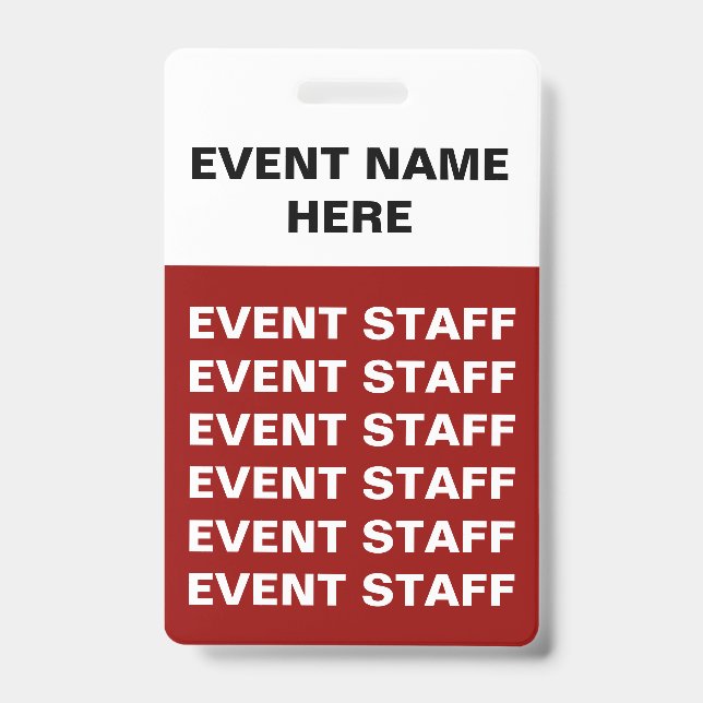 Budget Special Event Badges (Front)