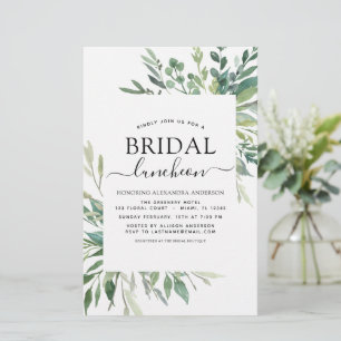 Budget Spring Bridal Shower Luncheon Greenery