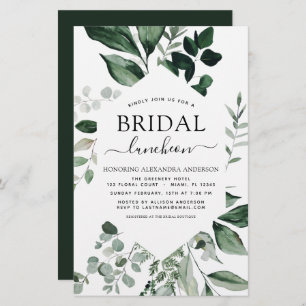 Budget Spring Bridal Shower Luncheon Greenery