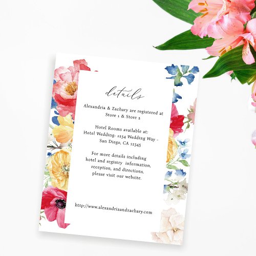 Budget Spring Multi Color Florals Details Flyer