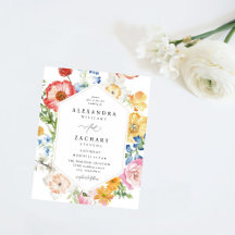 Budget Spring Multi Color Florals Wedding