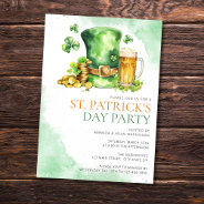 Budget St. Patricks Day Watercolor Simple Party Invitation at Zazzle