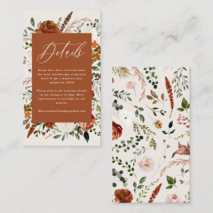 Budget Stag floral wedding details Encl Enclosure