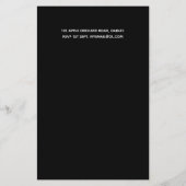 BUDGET Starry Night Twinkle Baby Shower Invite (Back)