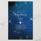 BUDGET Starry Night Twinkle Baby Shower Invite (Front)