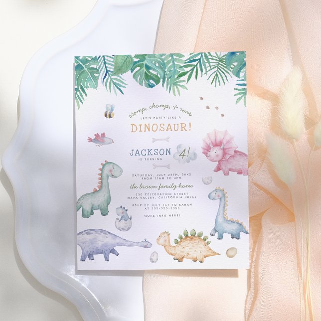 Budget Stomp, Chomp & Roar Dinosaur Birthday Party (Creator Uploaded)