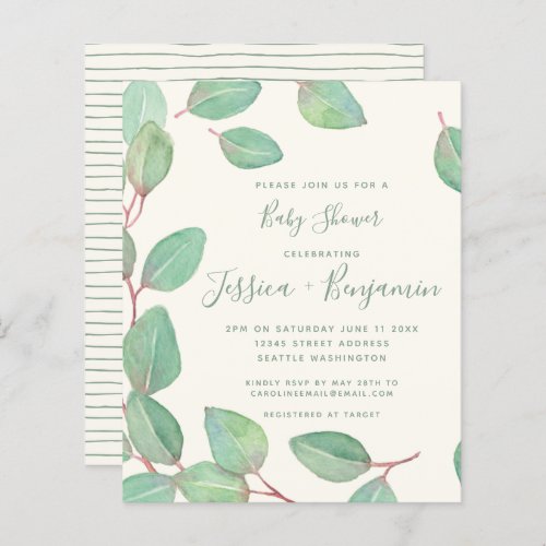 Budget Stylish Eucalyptus Greenery Baby Shower  