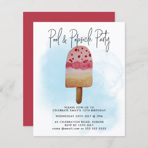Budget Summer Pool Popsicle Party Any Age Birthday