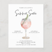 Budget Summer Soiree Drinks Cocktail Party Pink | Zazzle