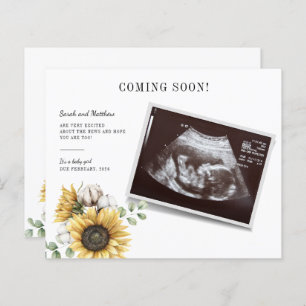 Budget Sunflower Eucalyptus Pregnancy Baby Reveal