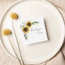 Budget Sunflower Floral Eucalyptus Wedding Note Card