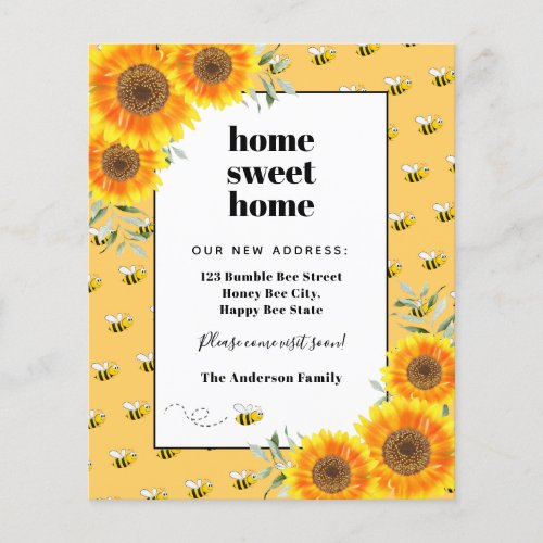 Budget sunflowers bees moving announcement