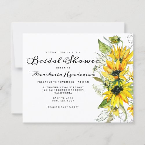 BudgetSunflowers Bridal shower 