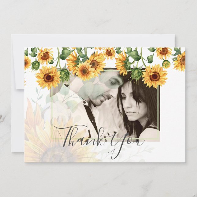 Budget SUNFLOWERS Dusty Blue Wedding (Front)