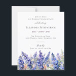 BUDGET SURPRISE 21st Birthday July Birth Flower<br><div class="desc">Create a beautiful summer birthday theme for your July celebration around July's Birth Flower - Blue Larkspur. Larkspur is also known as Delphinium.</div>