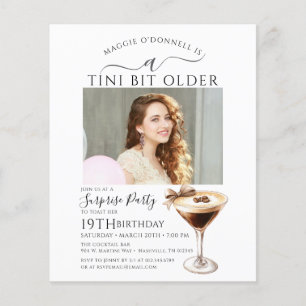 BUDGET SURPRISE PARTY Tini Bit Older Martini 19th