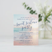 BUDGET Sweet 16 Beach Party Invitation (Standing Front)