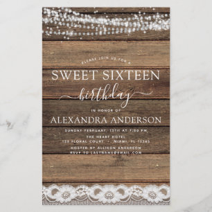 Budget Sweet 16 Birthday Rustic Farmhouse