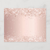 Budget sweet 16 rose gold glitter save the date (Back)