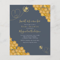 Budget Sweet as Can Bee Baby Shower Invitation