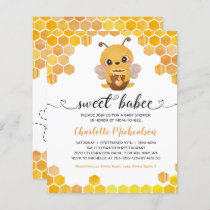 BUDGET Sweet Bee Baby Shower Neutral Invitation
