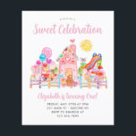 Budget Sweet Celebration Candyland Kids Birthday<br><div class="desc">Cute Sweet Celebration Candyland Kids Birthday Invitation</div>