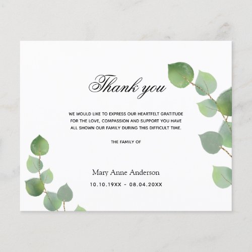 Budget Sympathy eucalyptus greenery white