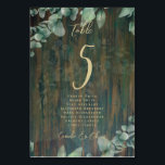 BUDGET Table Number Seating RUSTIC Greenery<br><div class="desc">This wedding table number seating chart matches our wedding seating chart ( see collection),  this is PHOTO PAPER and as such will require a frame for display.</div>