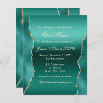Budget Teal Gold Corporate Party Invitation
