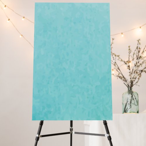 BUDGET Teal Watercolor Beach Ocean Wedding Foam Board