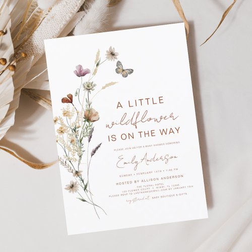 Budget Terracotta A Little Wildflower Baby Shower