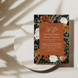 Budget terracotta botanical wedding details invite flyer<br><div class="desc">Budget rustic watercolor floral wedding invite and details card. With beautiful rust,  terracotta,  blush pink,  black and sage green pampas grass eucalyptus watercolor details. This modern wedding invite is sure to set the style for your big day.</div>