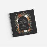 Budget Terracotta floral wedding guest book rustic<br><div class="desc">Terracotta,  natural,  sage green and black floral botanical stag modern rustic elegant arch budget wedding budget guest book favor decor design. Part of a modern collection.</div>