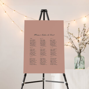 BUDGET Terracotta Monochrome Wedding Foam Board