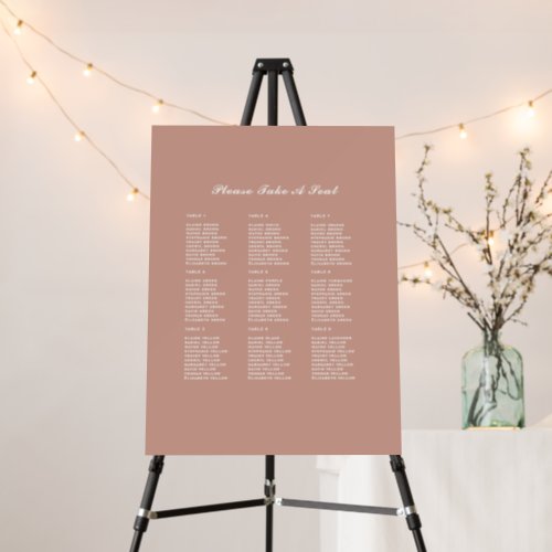 BUDGET Terracotta Monochrome Wedding  Foam Board