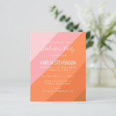 Budget Terracotta Photo Graduation Party Invite (Standing Front)